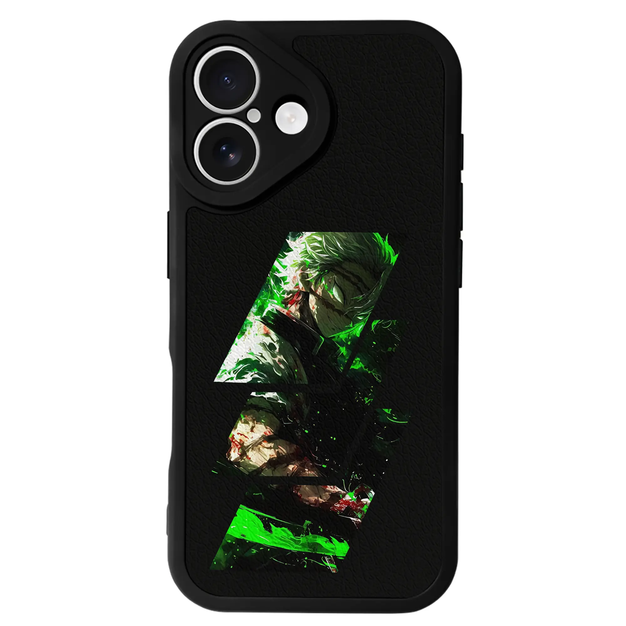 鬼滅の刃 グッズ,不死川 実弥 - IPhone 16シリーズ対応 ・ シリコンスマホケース ・ レザー調 ・ 高精度フィット ・ 耐衝撃 ・ ワイヤレス充電対応 ・ 精密カット